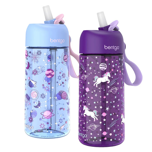 Bentgo Kids Prints Water Bottle (2-Pack)