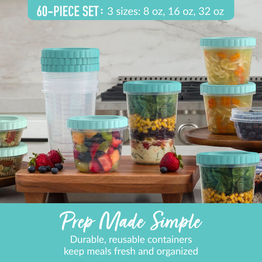 Bentgo Prep Twist-Top Containers ( 60-Piece)