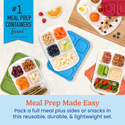 Bentgo Easyboxes 5-Compartment Food Containers 8-Piece Set